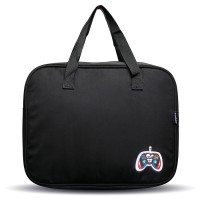 Папка для тетрадей, ИЗО и технологии "Game Monster" A4 (36x28x8 см), плотный износостойкий нейлон с водоотталкивающей пропиткой, отделение на молнии с внутренним карманом, с текстильными ручками увеличенной длины 28 см, с текстильным расширением