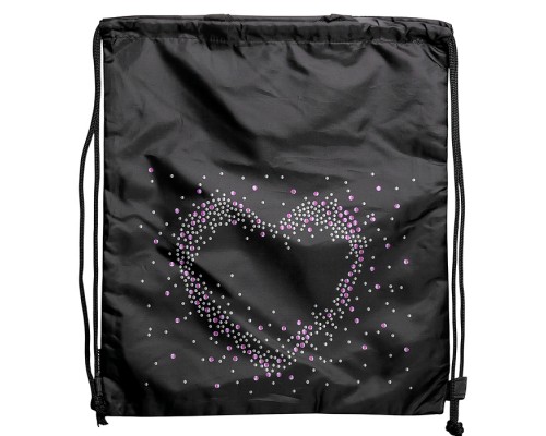 Сумка для сменной обуви "My Heart" 38x43 см, влагонепроницаемый полиэстер, 1 отделение, на веревочной завязке, с текстильными ручками, полноцветная печать