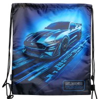 Сумка для сменной обуви "Super Turbo" 40x47 см, износостойкий полиэстер с водоотталкивающей пропиткой, 1 отделение, на веревочной завязке, с вставкой из пластиковой сетки для вентиляции, с петлей для повеса и переноски, черный