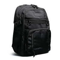 Рюкзак "Black" подростковый 44x31x18 см (18 л) 500 г, плотный износостойкий нейлон с водоотталкивающей пропиткой, 2 отделения на молнии (одно с уплотненным отделением для ноутбука до 17 дюймов и книг, второе - с карманом на молнии и органайзером