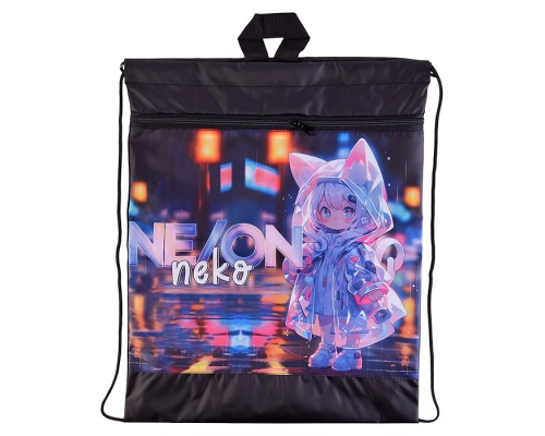 Сумка для обуви с петлей, карман на молнии 470/370 "Neko"