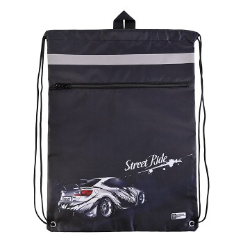 Мешок для обуви "Белая машина" 1 отделение, 36x48 см, полиэстер