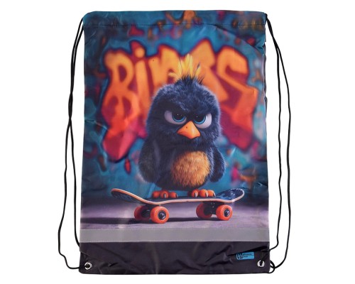 Мешок для обуви "Опасный птенец" 1 отделение, 36x48 см, полиэстер