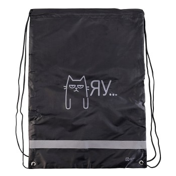 Мешок для обуви "Мяу" 1 отделение, 36x48 см, полиэстер