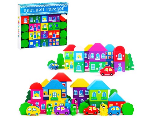 Конструктор "Цветной Городок" Б 41 дет.