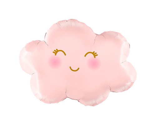 Шар (28''/71 см) Фигура, Маленькое облако, Розовый, 1 шт. в уп.
