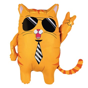 Шар (22''/56 см) Фигура, Крутой Кот