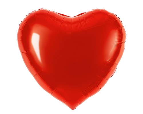 Шар (32''/81 см) Сердце, Красный, 1 шт. в уп.