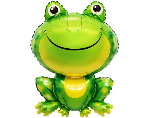 Шар (33''/84 см) Фигура, Лягушка, Зеленый, 1 шт. в уп.