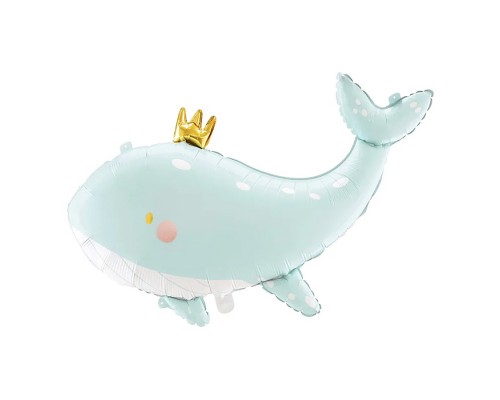 Шар (36''/91 см) Фигура, Кит в короне, 1 шт. в уп.