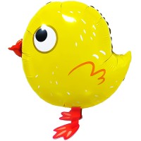 Шар 3D (18''/46 см) Ходячая Фигура, Цыпленок, 1 шт. в уп.