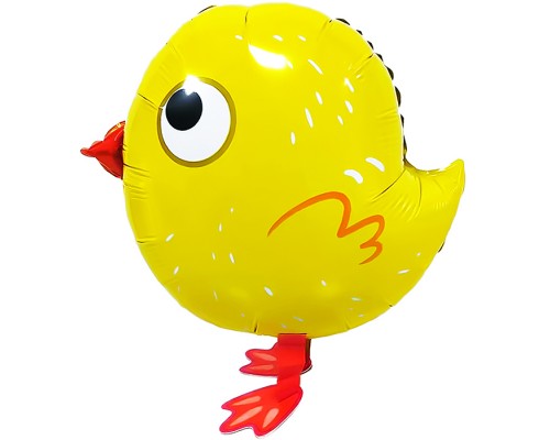 Шар 3D (18''/46 см) Ходячая Фигура, Цыпленок, 1 шт. в уп.