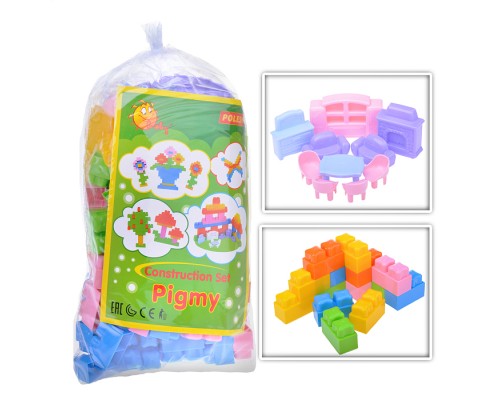 Конструктор "Малютка" (130 элементов) (в пакете)