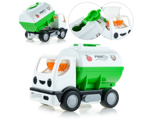 Автомобиль с цистерной "Мой первый грузовик" "PROliv" (зелёный) (в сеточке)