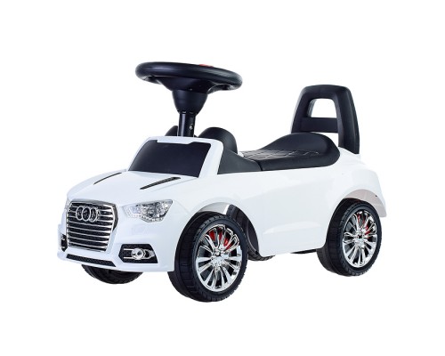 Каталка-автомобиль "SuperCar" №2 со звуковым сигналом (белая)