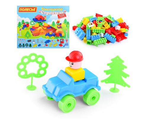 Конструктор "Строитель" (129 элем. в пакете)