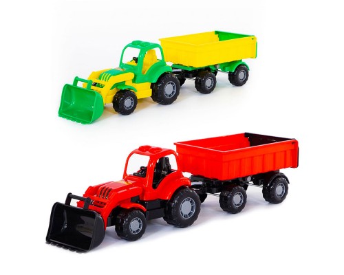 Крепыш, трактор с прицепом №1 и ковшом