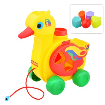 Каталка "Уточка-несушка" (в сетке)