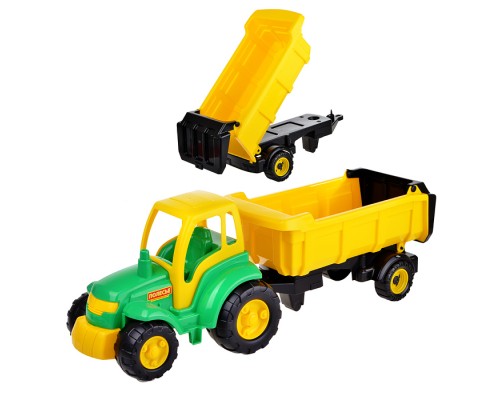 Чемпион трактор с полуприцепом