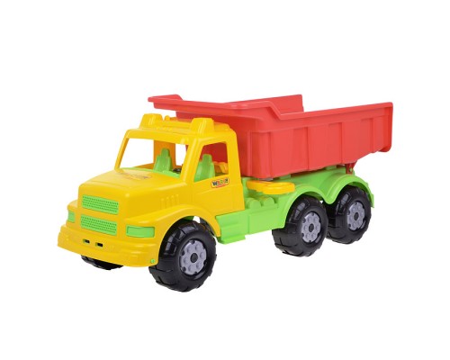 Буран №1, автомобиль-самосвал (жёлто-красный)