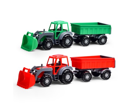 Алтай, трактор с прицепом №1 и ковшом