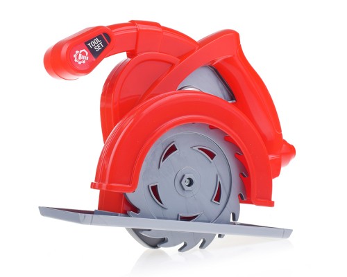 Циркулярная пила игрушечная (красная) (в пакете)