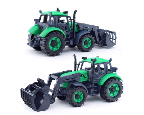 Погрузчик "Прогресс" сельскохозяйственный инерционный (зелёный) (в лотке)