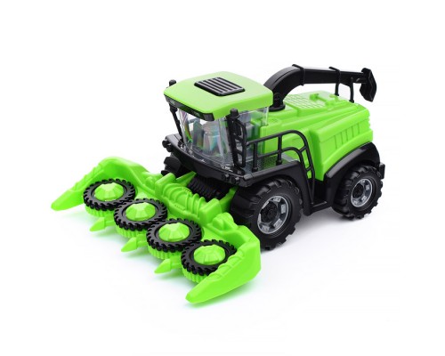 Комбайн "Полесье" №2 инерционный (зелёный) (в сеточке)