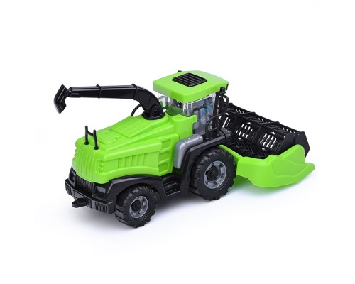 Комбайн "Полесье" №1 инерционный (зелёный) (в сеточке)