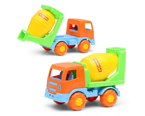 Тёма, автомобиль-бетоновоз (оранжевый)