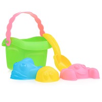 Набор №2 "Лето" (ведро мал+совок мал+3 форм.) (в сетке)