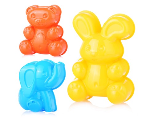 Формочки "Зайка, медведь, слоник"