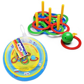 Игра "2 в1" (кольцеброс+поймай шарик)