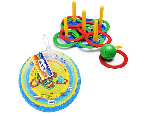 Игра "2 в1" (кольцеброс+поймай шарик)