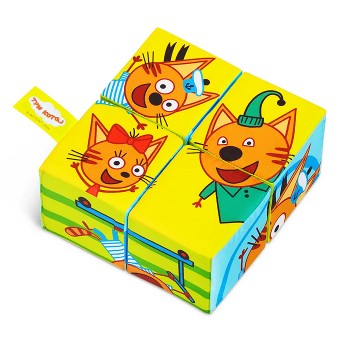 Игрушка кубики "Три Кота" Собери картинку