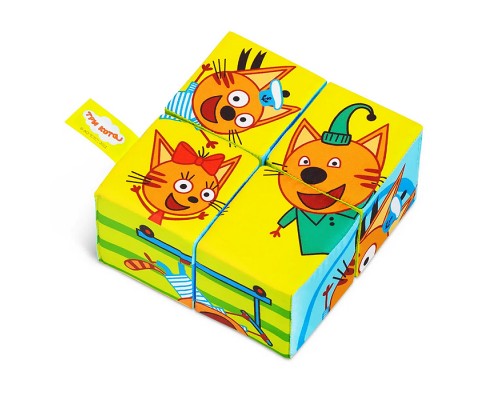 Игрушка кубики "Три Кота" Собери картинку