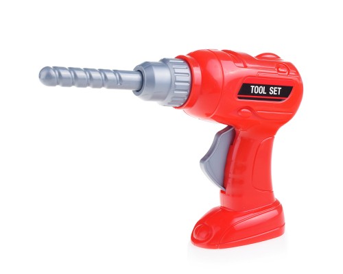 Шуруповёрт №1 игрушечный (красный) (в пакете)