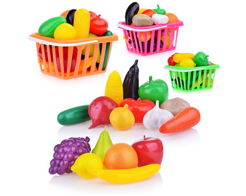 Набор "Фрукты и овощи" в корзине 17 пред.