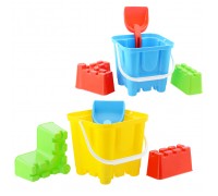 Набор для песка "Крепость"(формочки 2шт,ведро,совок 25см)