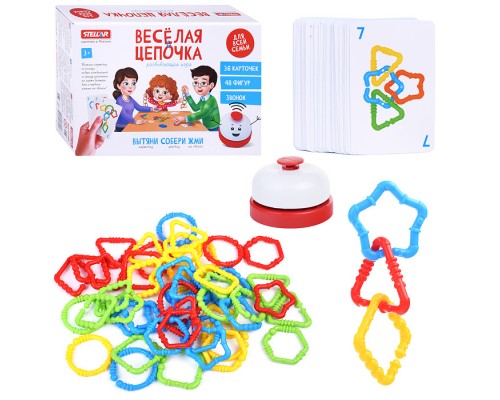 Настольная игра №64 "Веселая цепочка. 48 деталей"
