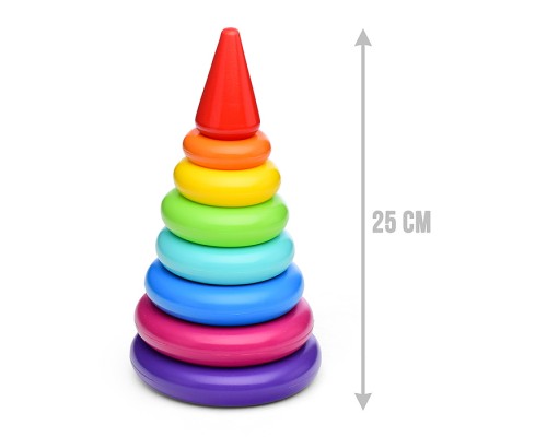 Пирамида "XL" 25см, 9дет. (в сетке)