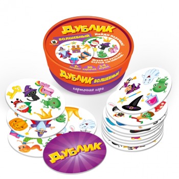 Дублик в круглой коробке "Волшебный" (30 карточек)