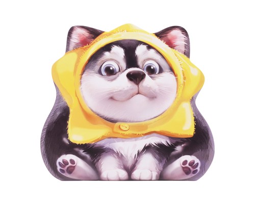 Блокнот 32л. "Хаски-звезда" 130х120 мм