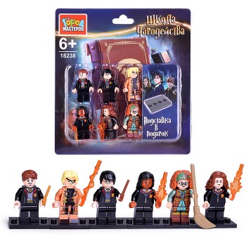 Фигурки для конструктора "Школа чародейства" 6 шт.