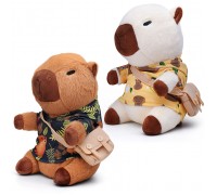 Мягкая игрушка "Капибара в футболке с сумочкой" 25 см