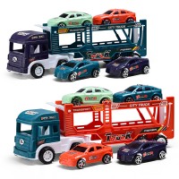 Автовоз с гоночными машинками, под колпаком