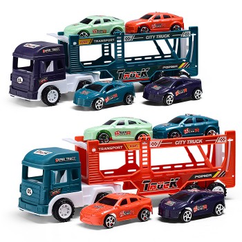 Автовоз с гоночными машинками, под колпаком