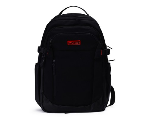 Рюкзак "Red Black" подростковый 48x31x17 см (25 л) 700 г, влагостойкий нейлон (боковые карманы и нижняя передняя планка - с антивандальным покрытием), 2 отделения на молнии (одно с уплотненным отделением для ноутбука до 17 дюймов и книг, другое 