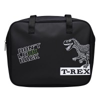 Папка для тетрадей, ИЗО и технологии "T-Rex" A4 (36x28x8 см), плотный износостойкий полиэстер с водоотталкивающей пропиткой, отделение на молнии с внутренним карманом, с текстильными ручками увеличенной длины 28 см, с текстильным расширением 8 с