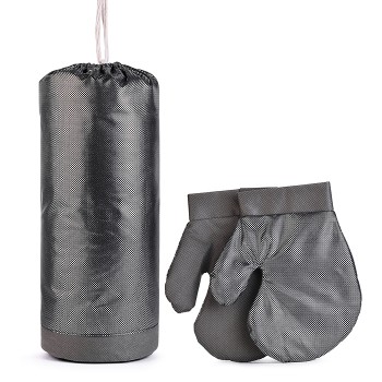 Набор детский игровой серебро (перчатки, груша)